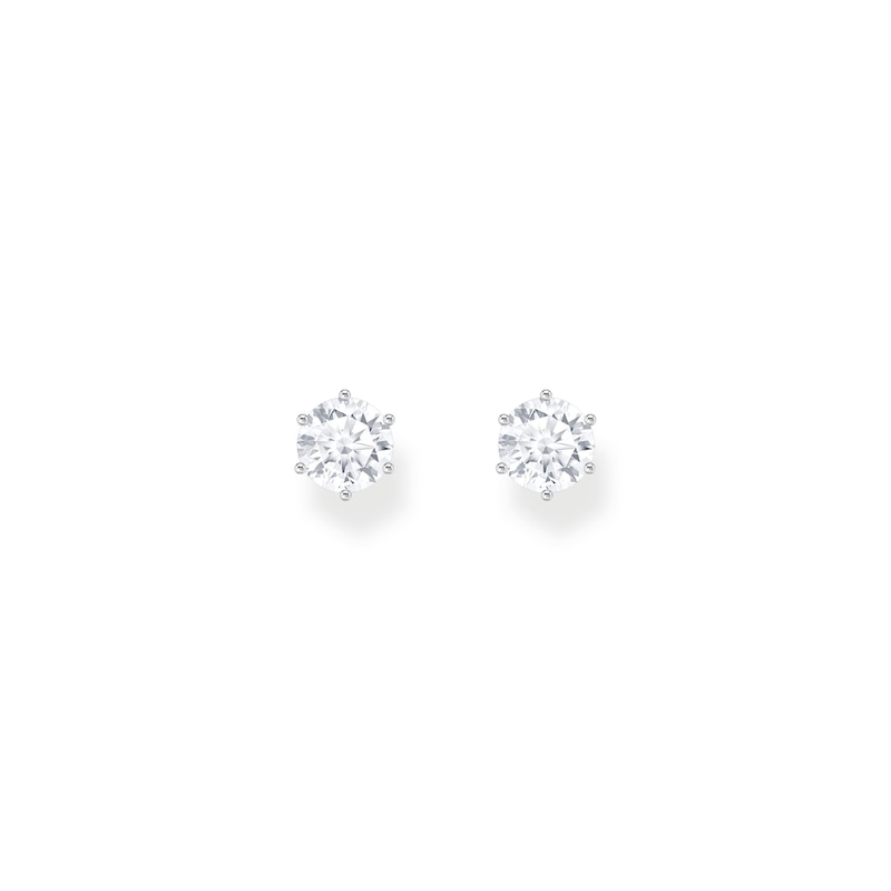 Main Image 2 of Thomas Sabo Sparkling White Ladies' Sterling Silver Cubic Zirconia Stud Earrings