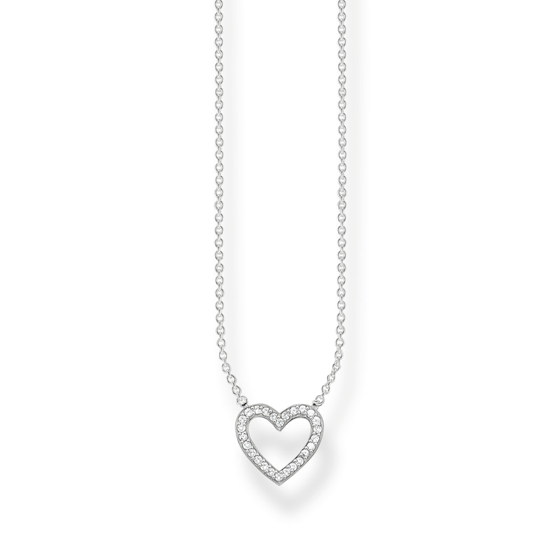 Main Image 1 of Thomas Sabo Love & Hearts Ladies' Sterling Silver Heart Necklace