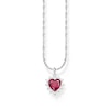 Thumbnail Image 1 of Thomas Sabo True Romance Ladies' Sterling Silver Red Heart Necklace