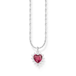 Thomas Sabo True Romance Ladies' Sterling Silver Red Heart Necklace