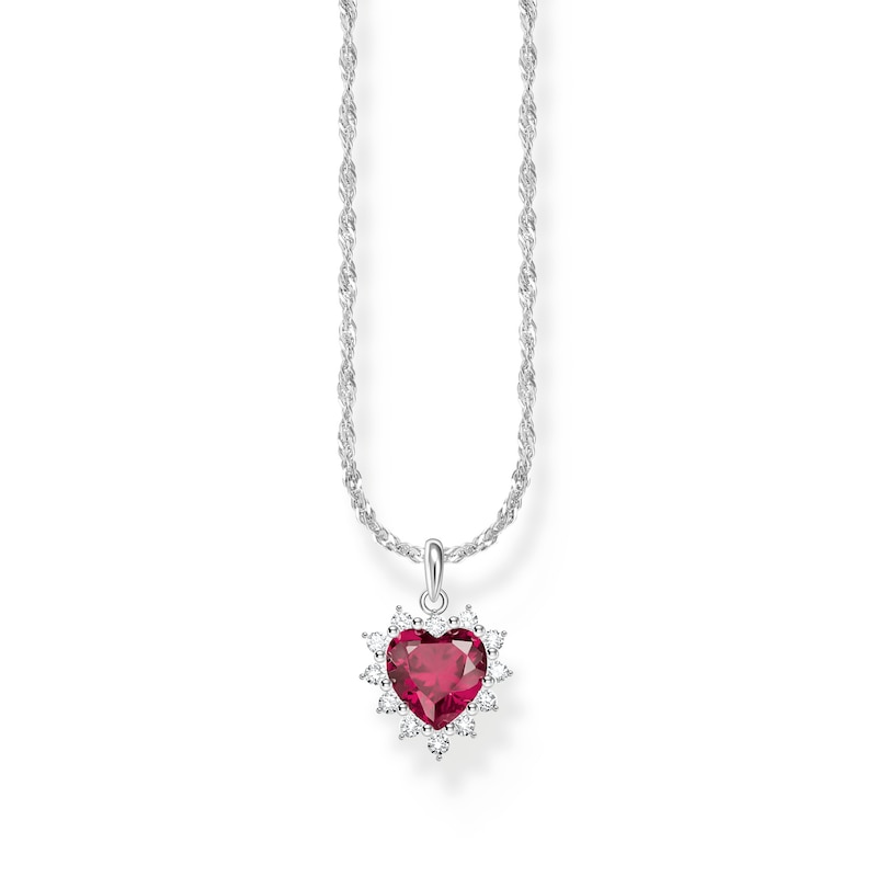 Main Image 1 of Thomas Sabo True Romance Ladies' Sterling Silver Red Heart Necklace