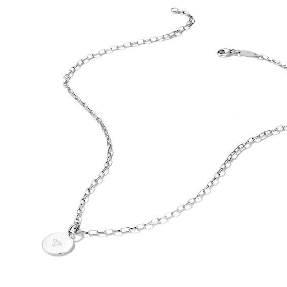 Thomas Sabo Charm Club Connect Sterling Silver Paperclip Chain Necklace 17.7