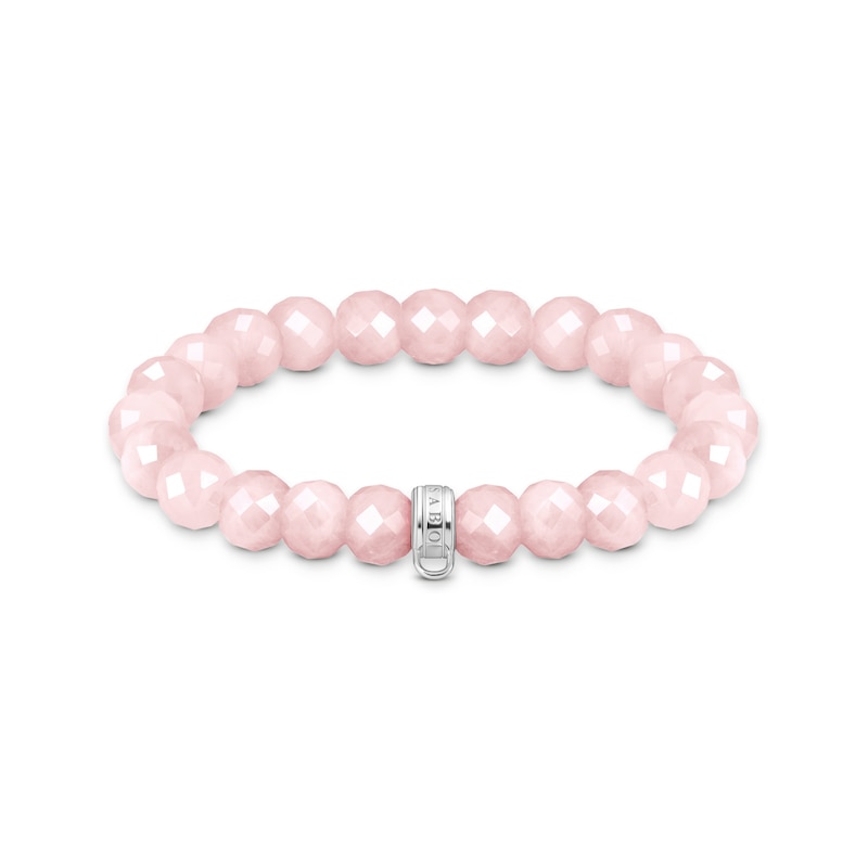 Main Image 1 of Thomas Sabo As We Love Rose Quartz Charm Club Beaded Bracelet