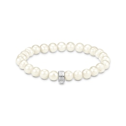 Thomas Sabo As We Love Freshwater Pearl Charm Club Beaded Bracelet