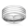 Thumbnail Image 1 of Titanium Polished Triple Line Pattern Ring