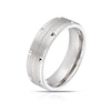 Thumbnail Image 2 of Titanium Matte & Polished Grooved Line Ring