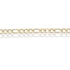 Thumbnail Image 2 of Yellow Gold Plate Stainless Steel 8.25" Figaro Chain Bracelet