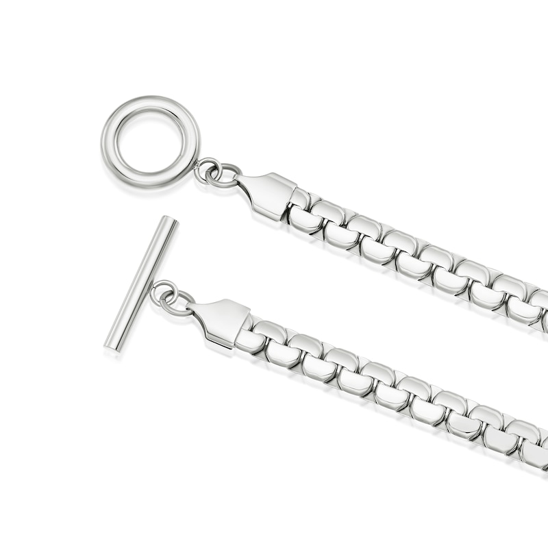 Main Image 3 of Stainless Steel T-Bar Chain Bracelet