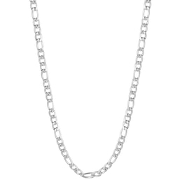 Men's Stainless Steel 20" Figaro Chain Necklace