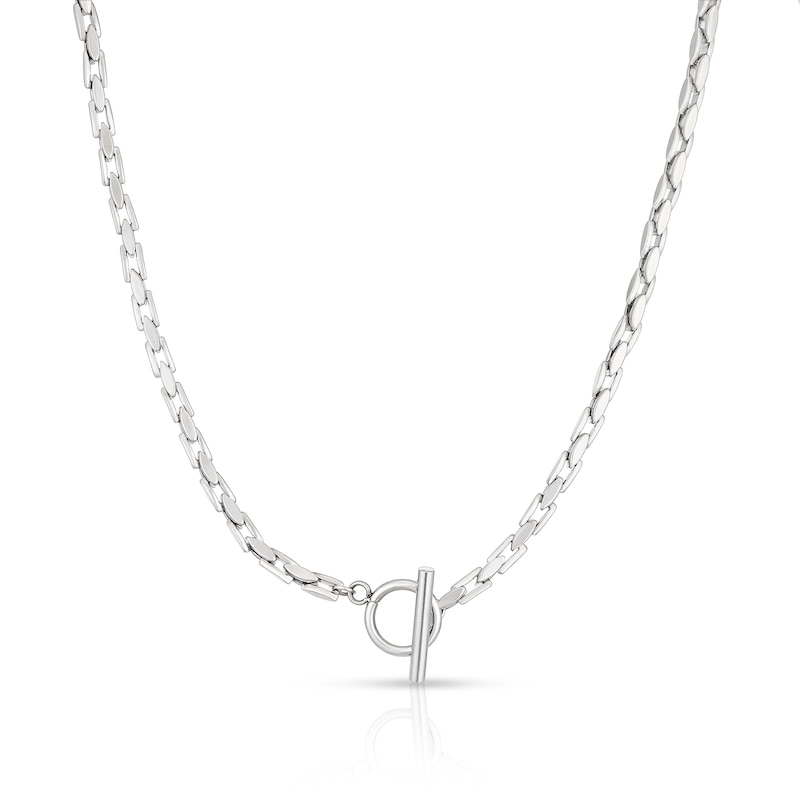 Main Image 1 of Stainless Steel T-Bar Chain Necklace