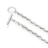 Thumbnail Image 3 of Stainless Steel T-Bar Chain Necklace