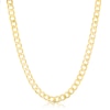 Thumbnail Image 1 of Yellow Gold Plate Sterling Silver 16" Flat Curb Necklace