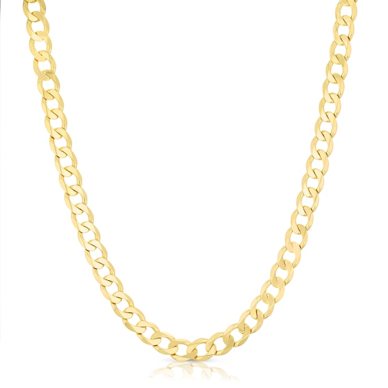 Yellow Gold Plate Sterling Silver 16 Flat Curb Necklace