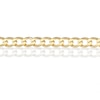 Thumbnail Image 2 of Yellow Gold Plate Sterling Silver 6.5" Flat Curb Bracelet