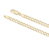 Thumbnail Image 3 of Yellow Gold Plate Sterling Silver 7" Flat Curb ID Bracelet
