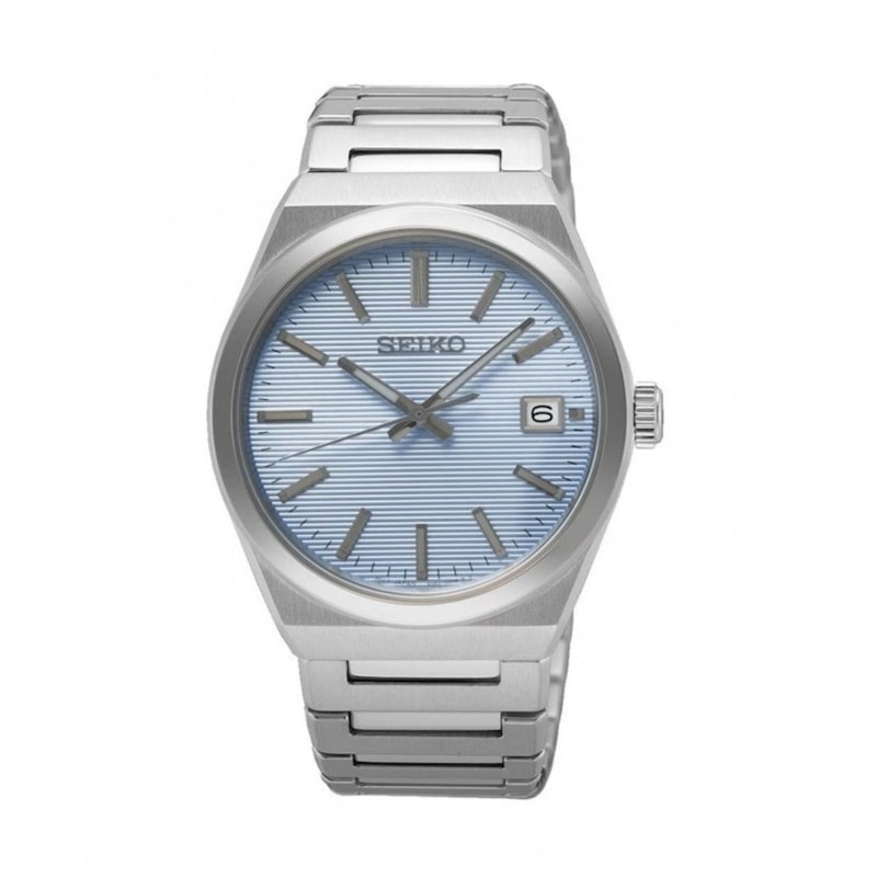 Main Image 1 of Seiko Essential Time Blue Dial Stainless Steel Bracelet Watch