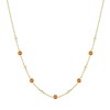 Thumbnail Image 1 of Ania Haie Women's Yellow Gold Plate Nano Gem Station Necklace