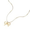 Thumbnail Image 2 of 9ct Yellow Gold Bow Pendant Necklace 18"