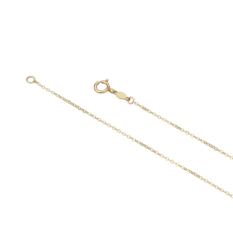 Main Image 3 of 9ct Yellow & White Gold Heart Pendant Necklace 16+2"