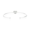Thumbnail Image 3 of Children's Sterling Silver Pink Enamel Heart Torque Bangle