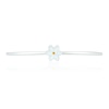 Thumbnail Image 2 of Children's Sterling Silver White Enamel Flower Torque Bangle