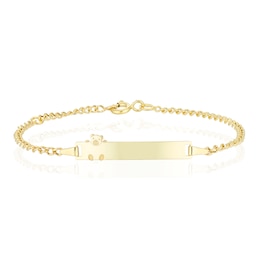 Children's 9ct Yellow Gold Bear I.D. Bracelet