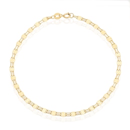 9ct Yellow Gold Two Row Sparkle Bracelet