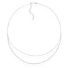 Thumbnail Image 2 of Sterling Silver Double Strand Chain 16+2"