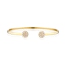 Thumbnail Image 1 of 9ct Yellow Gold Cubic Zirconia Open Bangle