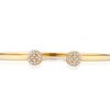 Thumbnail Image 2 of 9ct Yellow Gold Cubic Zirconia Open Bangle