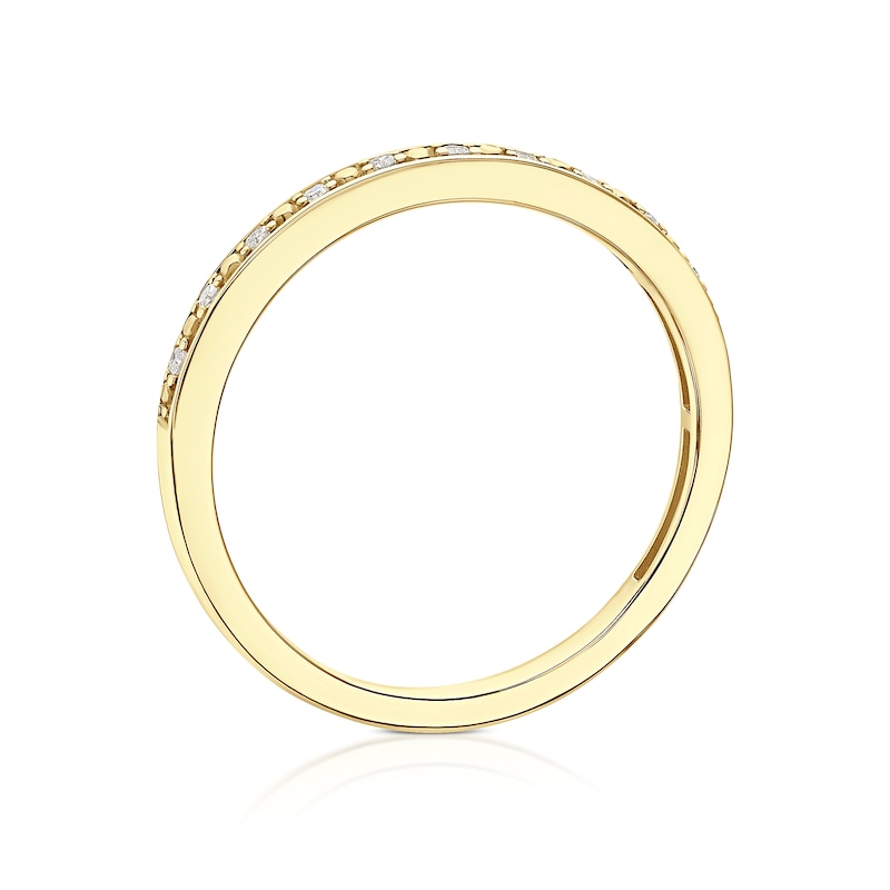 Main Image 3 of Perfect Fit 9ct Yellow Gold Diamond Eternity Ring
