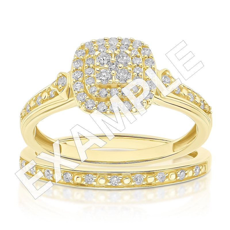 Main Image 4 of Perfect Fit 9ct Yellow Gold Diamond Eternity Ring