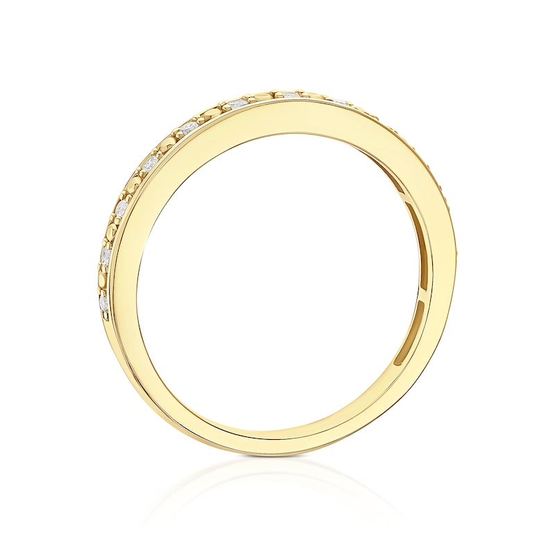 Main Image 3 of Perfect Fit 9ct Yellow Gold Diamond Eternity Ring