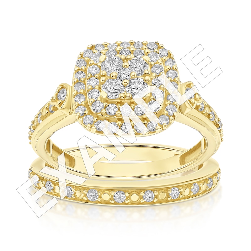 Main Image 4 of Perfect Fit 9ct Yellow Gold Diamond Eternity Ring