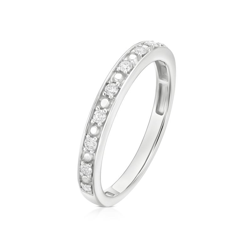 Main Image 2 of Perfect Fit 9ct White Gold 0.12ct Diamond Eternity Ring
