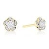 Thumbnail Image 1 of 9ct Yellow Gold Flower 0.20ct Diamond Stud Earrings
