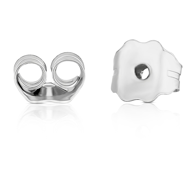 Main Image 2 of 9ct White Gold Pear Cluster 0.20ct Diamond Stud Earrings