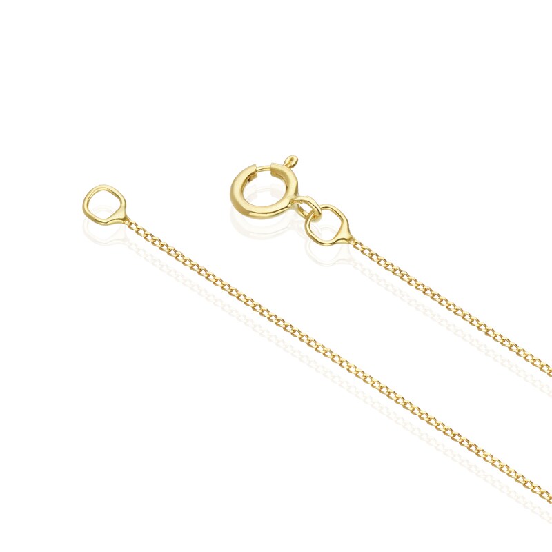 Main Image 3 of 9ct Yellow Gold Diamond & Pear Aquamarine Drop Earrings