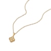 Thumbnail Image 2 of Sterling Silver & 18ct Gold Vermeil Clover Diamond Pendant