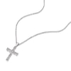 Thumbnail Image 2 of Sterling Silver Diamond Cross Pendant