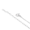 Thumbnail Image 3 of Sterling Silver Baguette London Blue Topaz & 0.10ct Diamond Halo Pendant Necklace