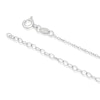 Thumbnail Image 3 of Sterling Silver 0.13ct Diamond & Baguette Aquamarine Pendant