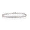 Thumbnail Image 1 of Sterling Silver Round Illusion 0.33ct Diamond Tennis Bracelet