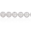 Thumbnail Image 2 of Sterling Silver Round Illusion 0.33ct Diamond Tennis Bracelet
