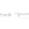 Thumbnail Image 3 of Sterling Silver Twist Style 0.20ct Diamond Bracelet