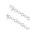 Thumbnail Image 3 of Sterling Silver 0.10ct Diamond Heart Link Bracelet