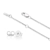Thumbnail Image 3 of Sterling Silver Heart Diamond Illusion Earrings & Pendant Necklace Set