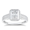 Thumbnail Image 0 of 9ct White Gold 0.25ct Diamond Baguette Ring