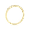 Thumbnail Image 3 of Engagement Ring 9ct Yellow Gold Double Row  0.25ct Diamond Ring