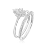 Thumbnail Image 2 of Perfect Fit 9ct White Gold Marquise 0.33ct Diamond Bridal Set